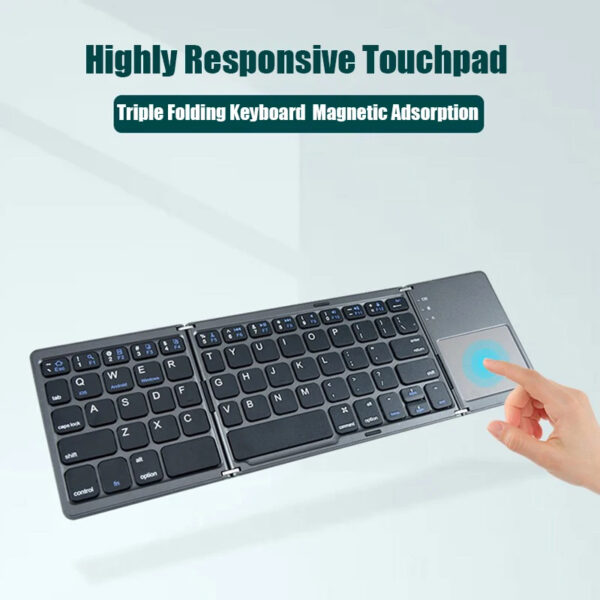 Rechargeable Portable Mini Keyboard Foldable - Image 4