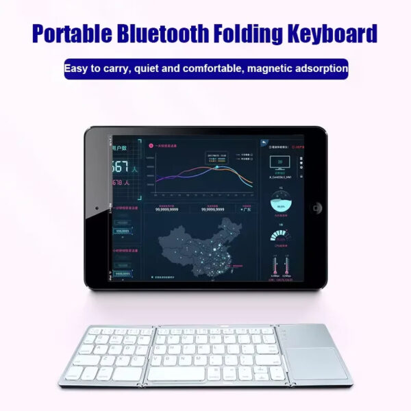 Rechargeable Portable Mini Keyboard Foldable - Image 3