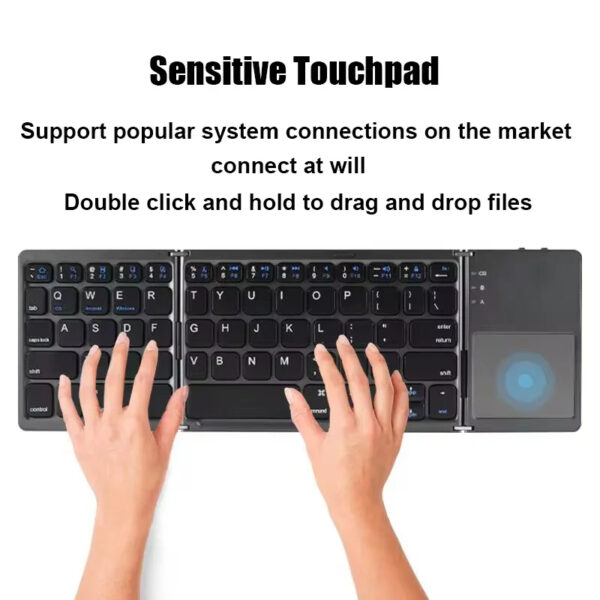 Rechargeable Portable Mini Keyboard Foldable - Image 2