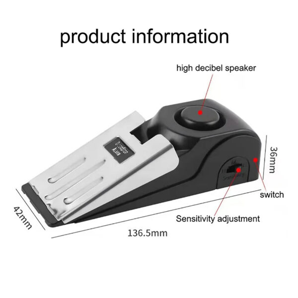 Wireless Door Stop Stopper Alarm - Image 2